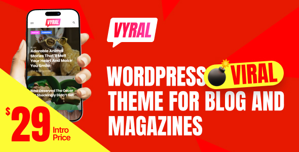 Vyral – WordPress Viral Theme for Blog and Magazines 1.0.5