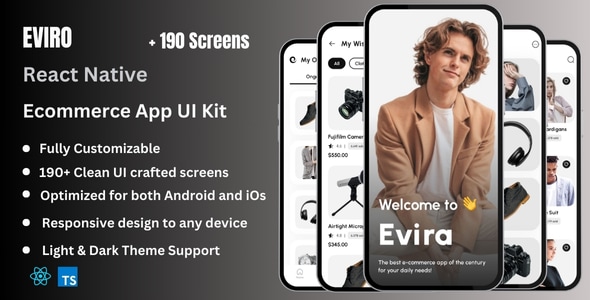 Eviro Pro – Ecommerce React Native Expo App Ui Kit