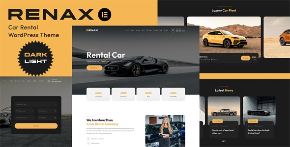 Renax – Car Rental Elementor WordPress Theme 1.3.5