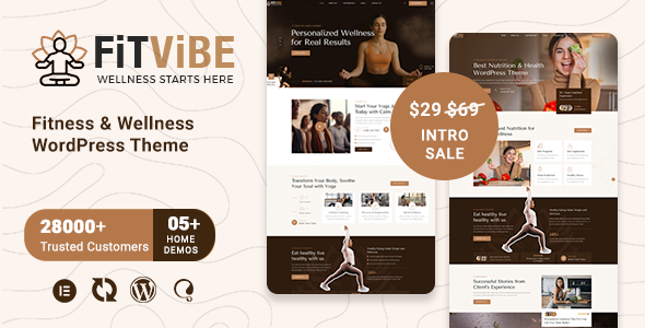 Fitvibe – Fitness & Wellness WordPress Theme 1.0.2