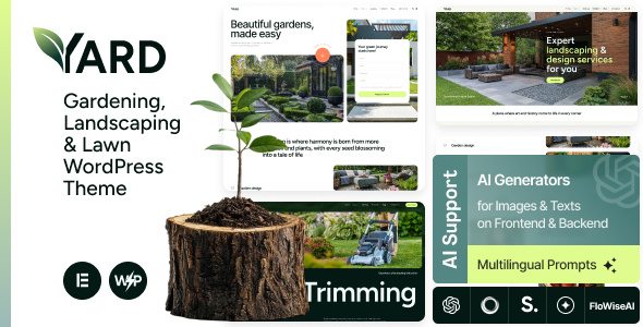Yard – Gardening, Landscaping & Lawn WordPress Theme