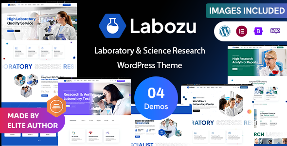 Labozu – Laboratory & Science Research WordPress Theme 1.3