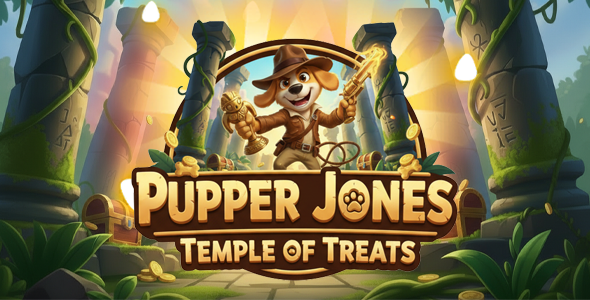 Pupper Jones: Temple of Treats – HTML5 Game Construct 3 C3P