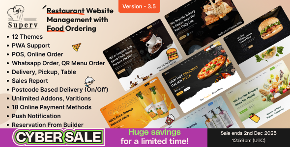 Superv – Restaurant Website Management (Food Ordering) 3.5
