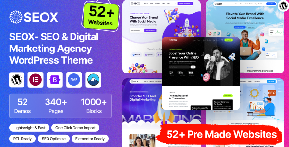 SEOX – SEO & Digital Marketing Agency WordPress  Theme