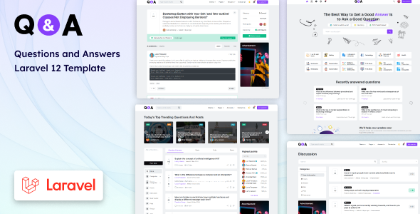 Q&A – Laravel 12 Questions and Answers Template