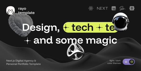 Rayo – Digital Agency & Personal Portfolio NextJs Template