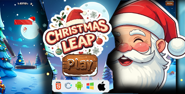 Christmas Leap – Construct 3 Game (HTML5, AdMob, C3P)