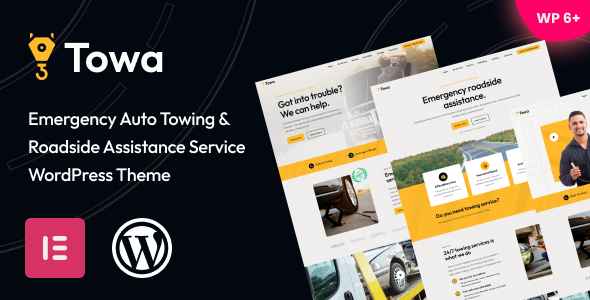 Towa – Emergency Auto Towing & Roadside Assistance Service WordPress Theme 1.08