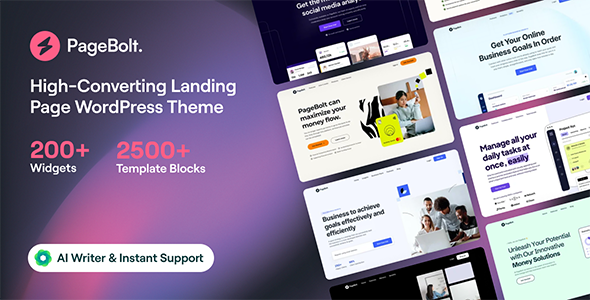 PageBolt – Landing Page WordPress Theme 3.2.6