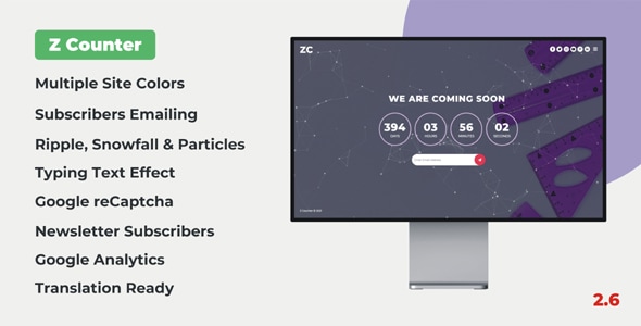 Z Counter – Coming Soon Countdown with Admin Panel 2.6
