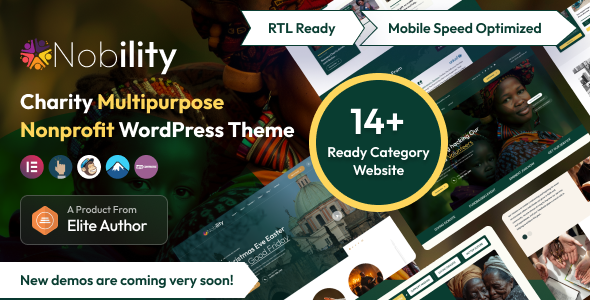 Nobility – Charity Nonprofit Multipurpose WordPress Theme 1.0.5