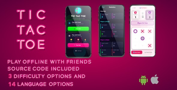 Tic Tac Toe – React Native Game with AI, AdMob & IAP