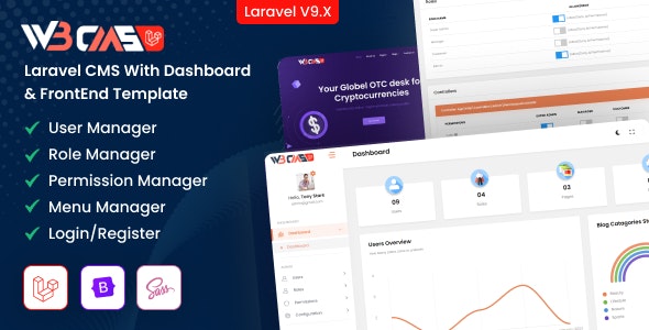 W3CMS-Laravel | Content Management System 2.6