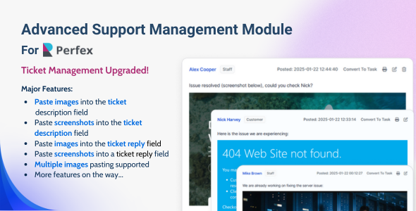 Advanced Support Management Module for Perfex CRM 1.1.2