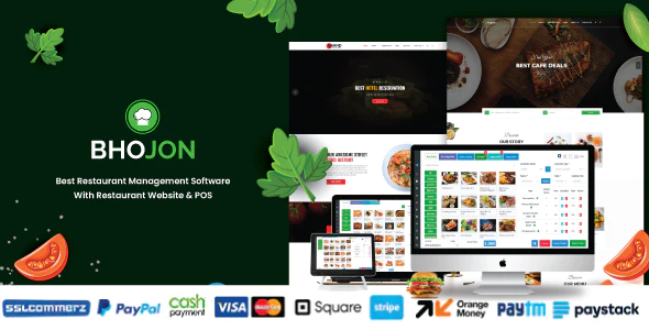 Bhojon – Best Restaurant Management Software with Restaurant Website 4.1 + 4 Add-ons [Qr Order, Tax Setting, Loyalty, Razor Payment]