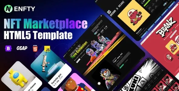 Enfty – NFT Marketplace HTML5 Template