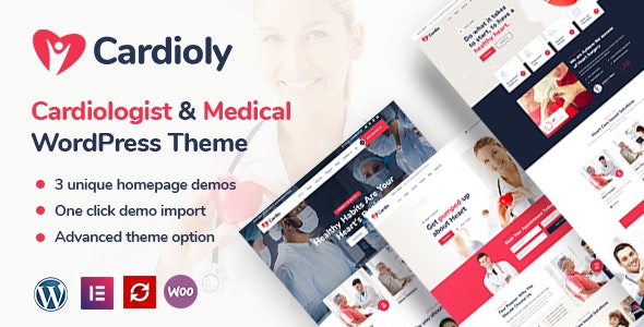 Cardioly – Cardiologist and Medical WordPress theme 3.6