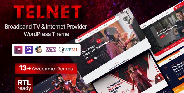 Telnet – Broadband TV & Internet Provider WordPress Theme 2.0.3