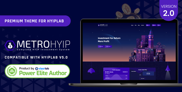 METROHYIP – Premium Theme For HYIPLab 2.0