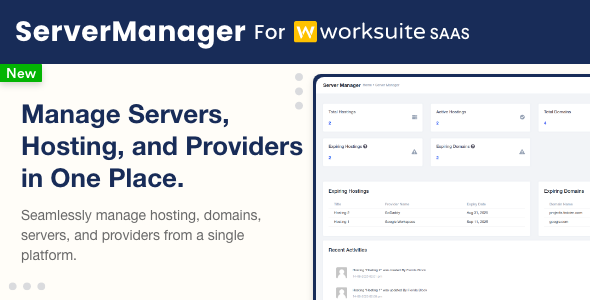 Server Manager Module for Worksuite SAAS 1.0.1