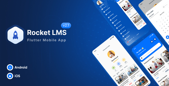 Rocket LMS Flutter Mobile App – Learning Management System for Android and iOS 2.1