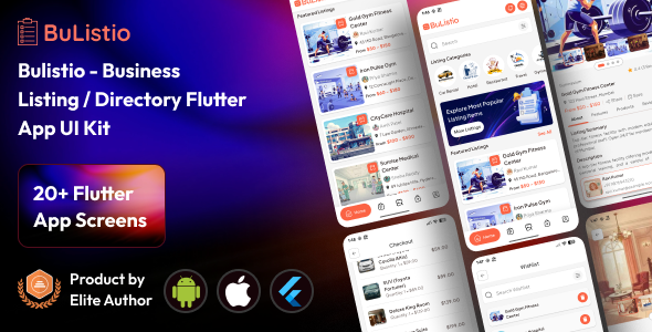 Bulistio – Multivendor Business Listings / Directory Flutter UI Kit
