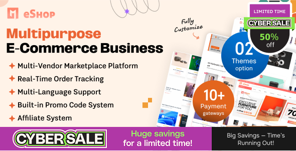 eShop Web – Multi Vendor eCommerce Marketplace / CMS 3.1.0