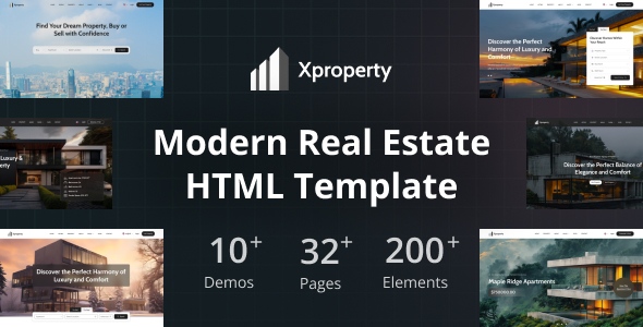 Xproperty – Modern Property Listing & Real Estate HTML Template
