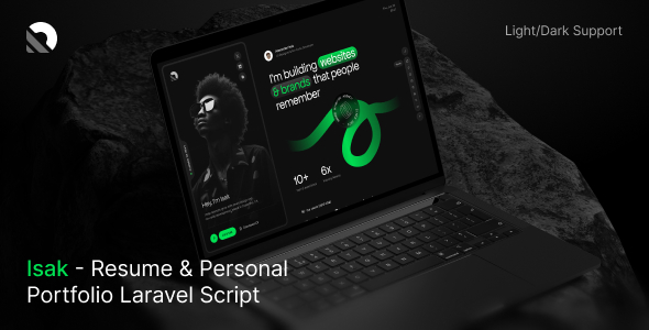 Isak – Resume & Personal Portfolio Laravel Script 1.0.1