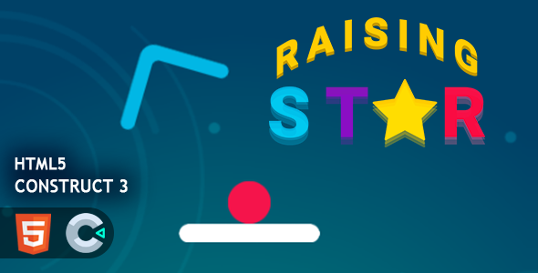 Raising Star HTML5 Construct 3 Game