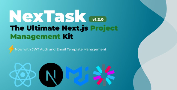 NexTask – Project Management Next.js React Kit 1.2.0