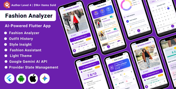 AI-Powered Fashion & Outfit Analyzer Flutter App | Style Score & Transformations