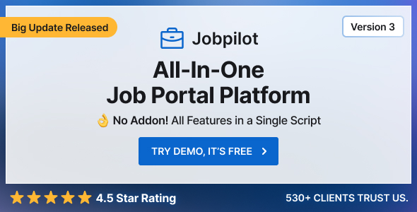 Jobpilot – Job Portal Laravel Script 3.31.4