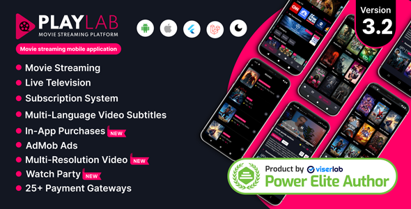PlayLab – Cross Platform on Demand Movie Streaming Mobile Application 3.2