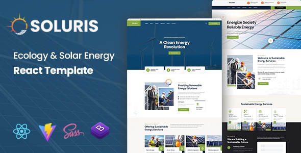 Soluris – Ecology & Solar Energy React Template