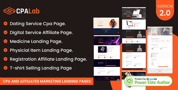 CpaLab – Cpa And Affiliates Marketing Landing Pages 2.0