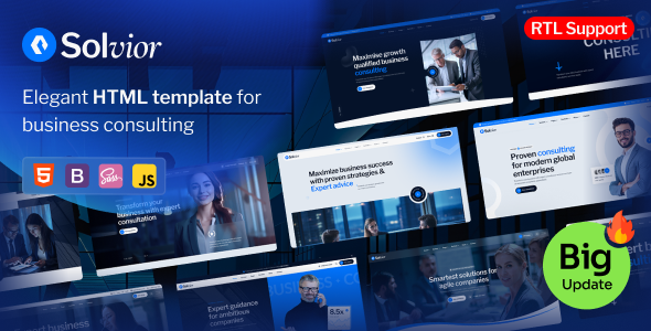 Solvior – Business Consulting HTML Template