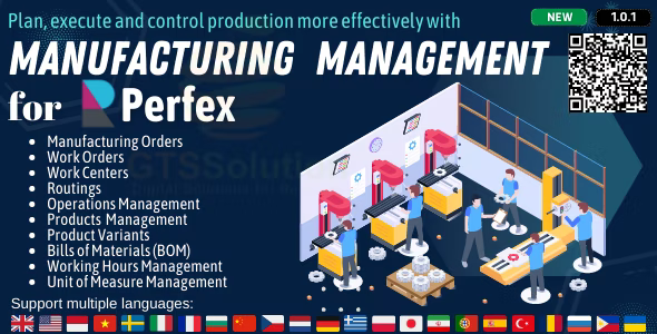 Manufacturing Management module for Perfex CRM 1.1.0