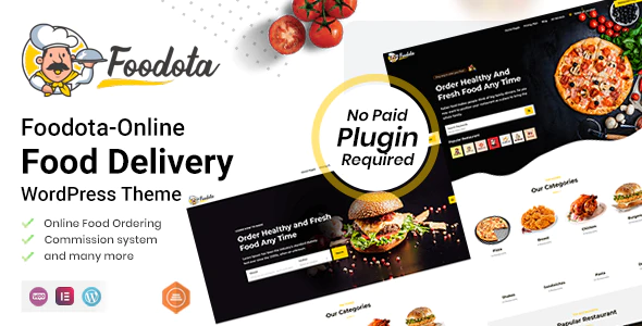 Foodota – Online Food Delivery WordPress Theme 1.1.0