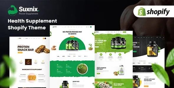 Suxnix – Health Supplement Landing Shopify 2.0 Theme