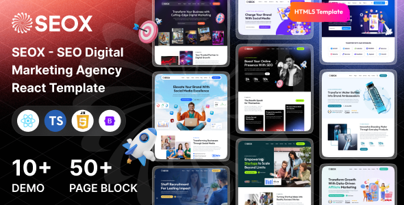 SEOX – SEO & Digital Marketing Agency React Template