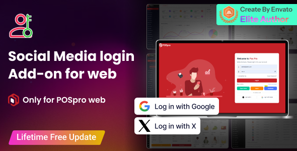 POSpro Social Media login Add-on for web & App 1.1