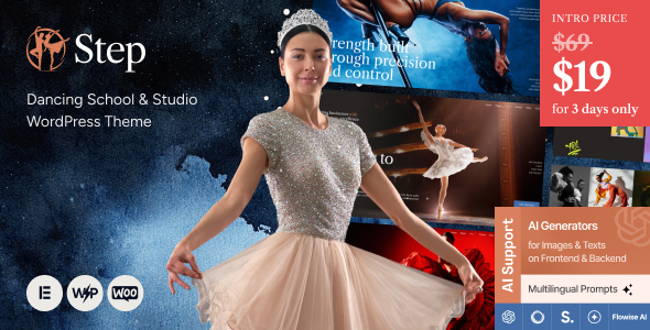 Step – Dancing School & Studio WordPress Theme