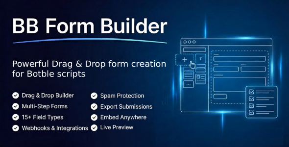 BB Form Builder – Drag & Drop Form Builder plugin for Botble scripts 1.2