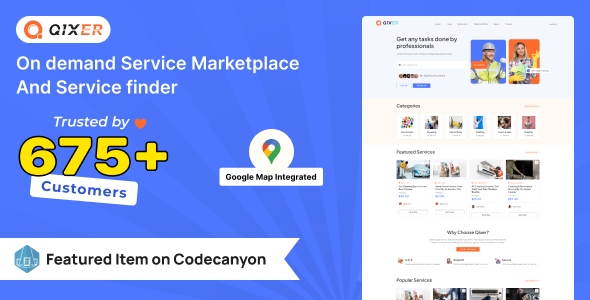 Qixer – Multi-Vendor On demand Handyman Service Marketplace and Service Finder 3.2.0