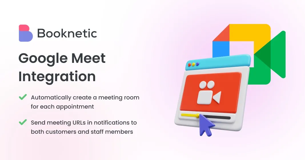 Google Meet integration for Booknetic 1.3.0