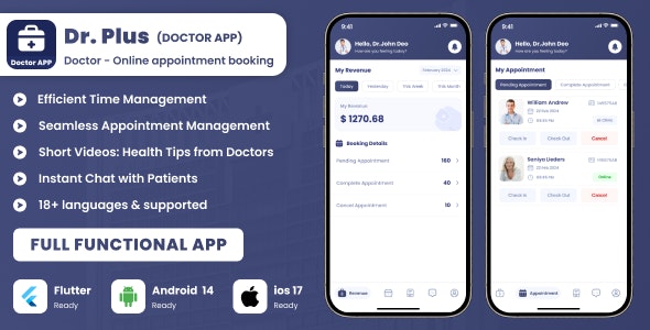 Dr.Plus – Doctor Appointments & Diagnostics via Chat, Video Call & At-Clinic | Android, iOS, Website