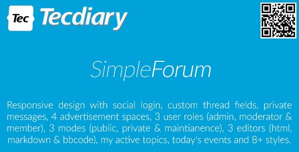 Simple Forum – Responsive Bulletin Board 2.1.2