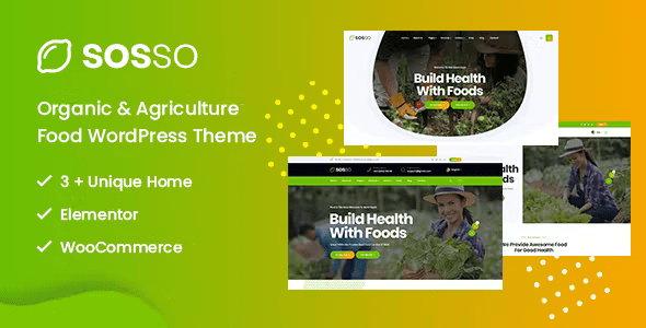 Sosso – Agriculture WordPress Theme 1.7.0